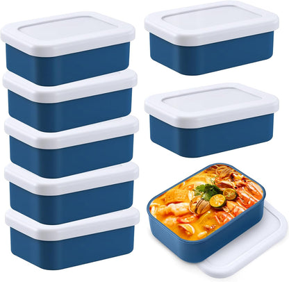8 PCS 1 Cup Silicone Freezer Molds with Lid, Meal Prep Freezer Molds Silicone Freezer Containers Reusable Food Preserving Tray Freezing Ice Trays for Soups Sauces Stews,Grey ﻿ ﻿