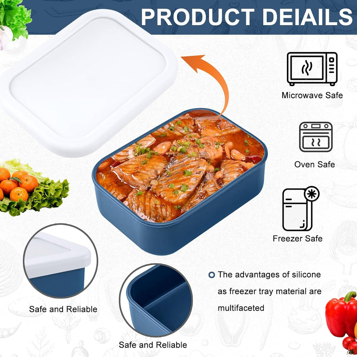 8 PCS 1 Cup Silicone Freezer Molds with Lid, Meal Prep Freezer Molds Silicone Freezer Containers Reusable Food Preserving Tray Freezing Ice Trays for Soups Sauces Stews,Grey ﻿ ﻿