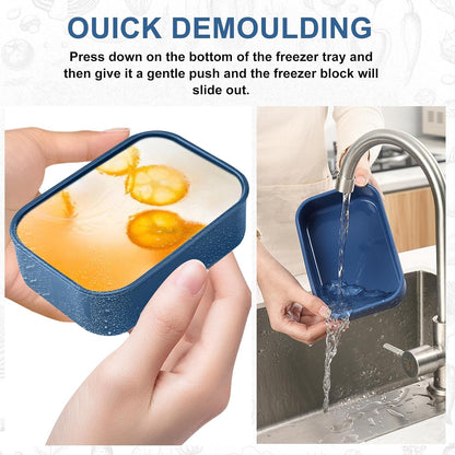 8 PCS 1 Cup Silicone Freezer Molds with Lid, Meal Prep Freezer Molds Silicone Freezer Containers Reusable Food Preserving Tray Freezing Ice Trays for Soups Sauces Stews,Grey ﻿ ﻿