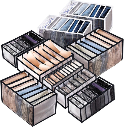 9 Pack Wardrobe Clothes Organizer for Drawers, Underwear Storage Organizer