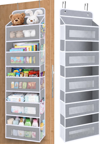 Over The Door Organizer Storage,10 side Pockets, 5 Shelf Hanging Storage