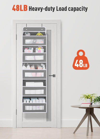 Over The Door Organizer Storage,10 side Pockets, 5 Shelf Hanging Storage