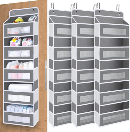 Over The Door Organizer Storage,10 side Pockets, 5 Shelf Hanging Storage