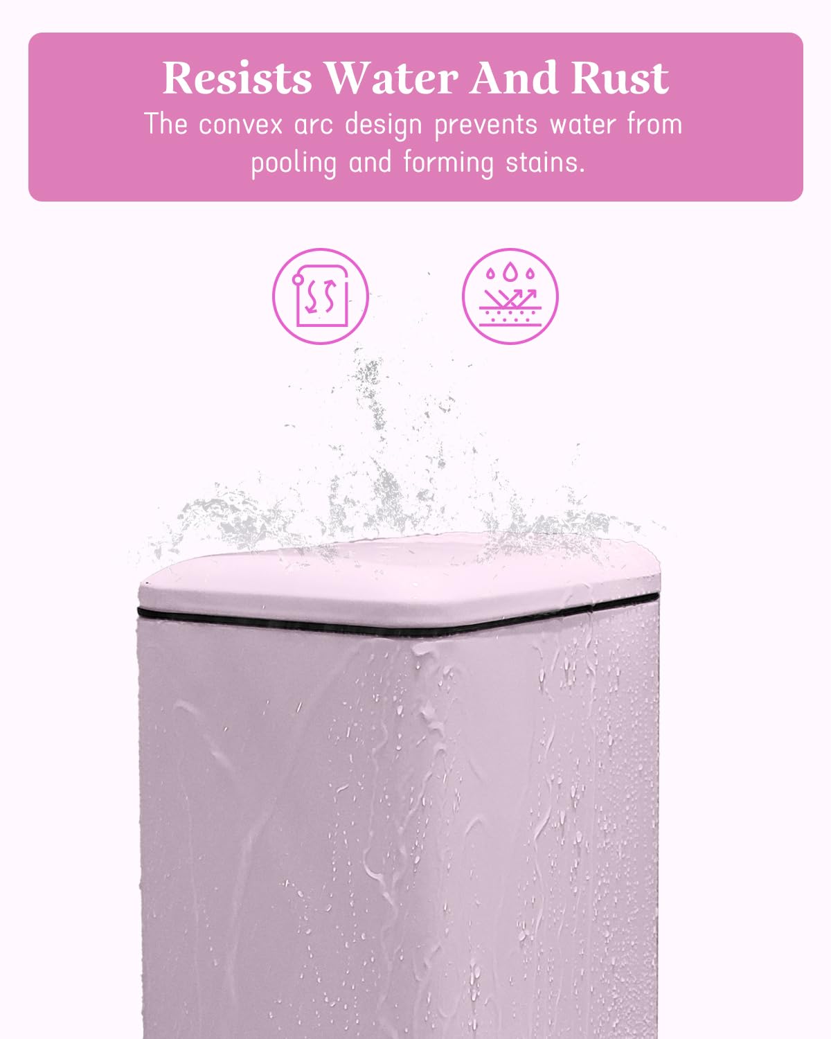 Diaper Pail, Baby Diaper Bin w/Childproof Lock, Blue Diaper Bin