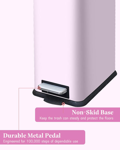 Diaper Pail, Baby Diaper Bin w/Childproof Lock, Blue Diaper Bin
