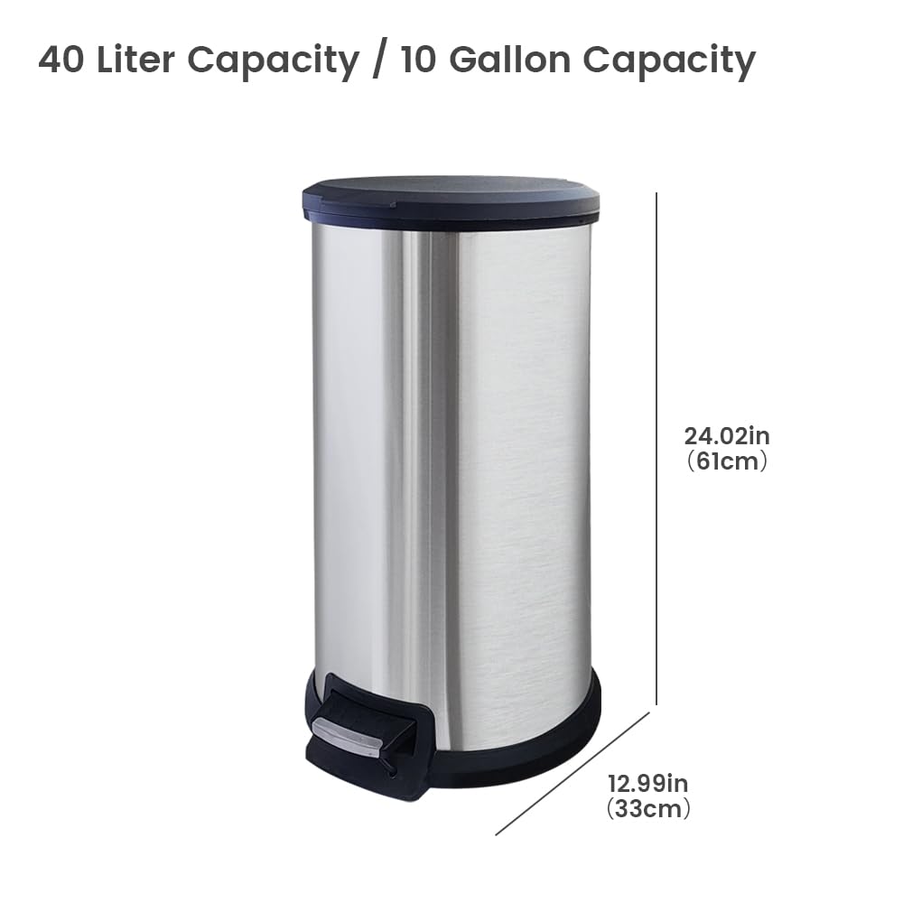 Diaper Pail, Baby Diaper Bin w/Childproof Lock, Blue Diaper Bin