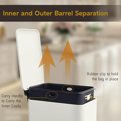 Diaper Pail, Baby Diaper Bin w/Childproof Lock, Blue Diaper Bin