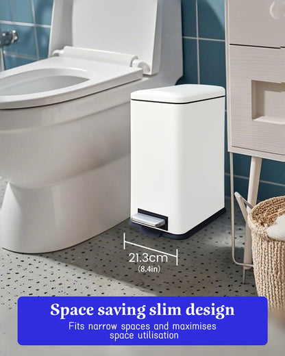 Diaper Pail, Baby Diaper Bin w/Childproof Lock, Blue Diaper Bin