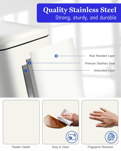 Diaper Pail, Baby Diaper Bin w/Childproof Lock, Blue Diaper Bin