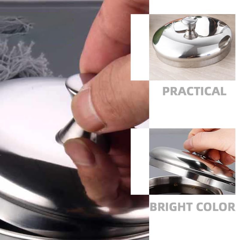 Stainless Steel Cup Lid 1.57 Inch Leakproof Replacement Cover for Coffee Mugs Tea Cups Dustproof Universal Tumbler Lid