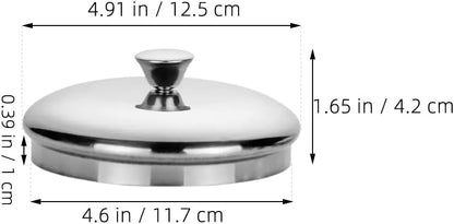 Stainless Steel Cup Lid 1.57 Inch Leakproof Replacement Cover for Coffee Mugs Tea Cups Dustproof Universal Tumbler Lid
