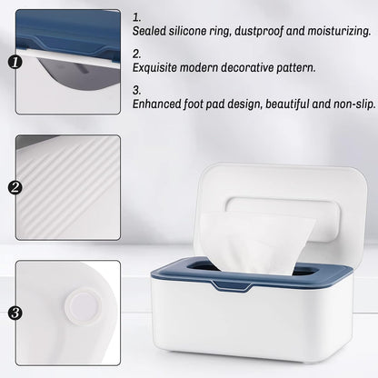 Diaper Wipes Dispenser with 2 Travel Wipes Pouches, Green