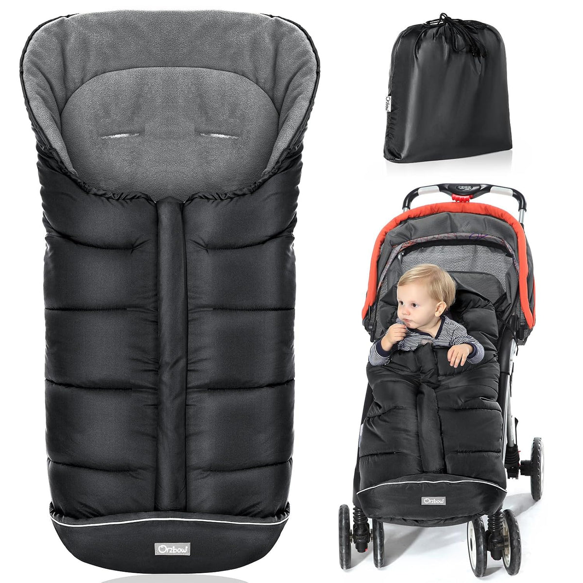 Orzbow Footmuff for Stroller Universal, Weather-Proof Baby Bunting Bag