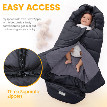 Orzbow Footmuff for Stroller Universal, Weather-Proof Baby Bunting Bag