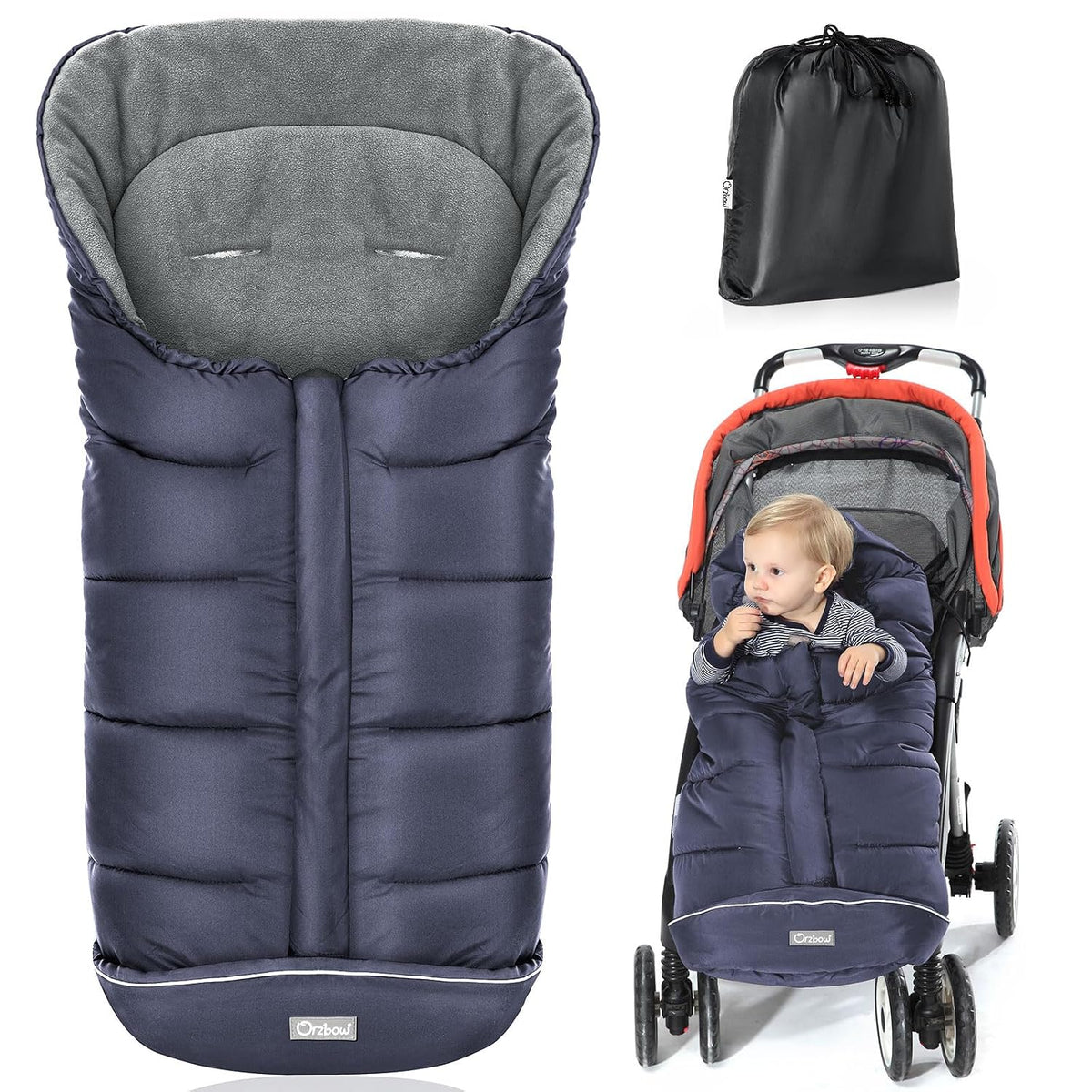 Orzbow Footmuff for Stroller Universal, Weather-Proof Baby Bunting Bag