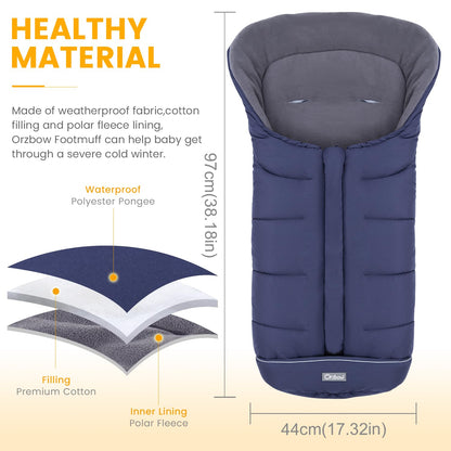 Orzbow Footmuff for Stroller Universal, Weather-Proof Baby Bunting Bag