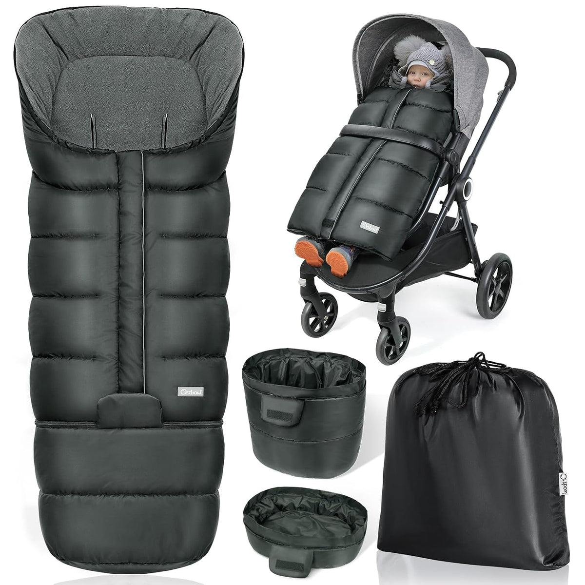 Orzbow Footmuff for Stroller Universal, Weather-Proof Baby Bunting Bag