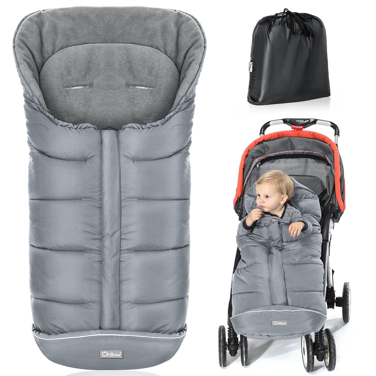 Orzbow Footmuff for Stroller Universal, Weather-Proof Baby Bunting Bag
