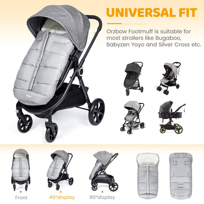 Orzbow Footmuff for Stroller Universal, Weather-Proof Baby Bunting Bag
