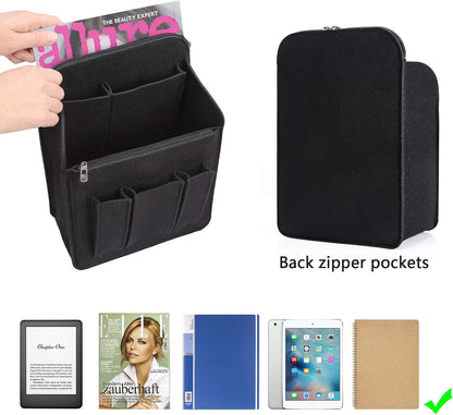 Felt Backpack Organizer Insert for Women and Men, Large Travel Rucksack Insert with High Capacity, Lightweight Bag Organizer with Zipper Pockets