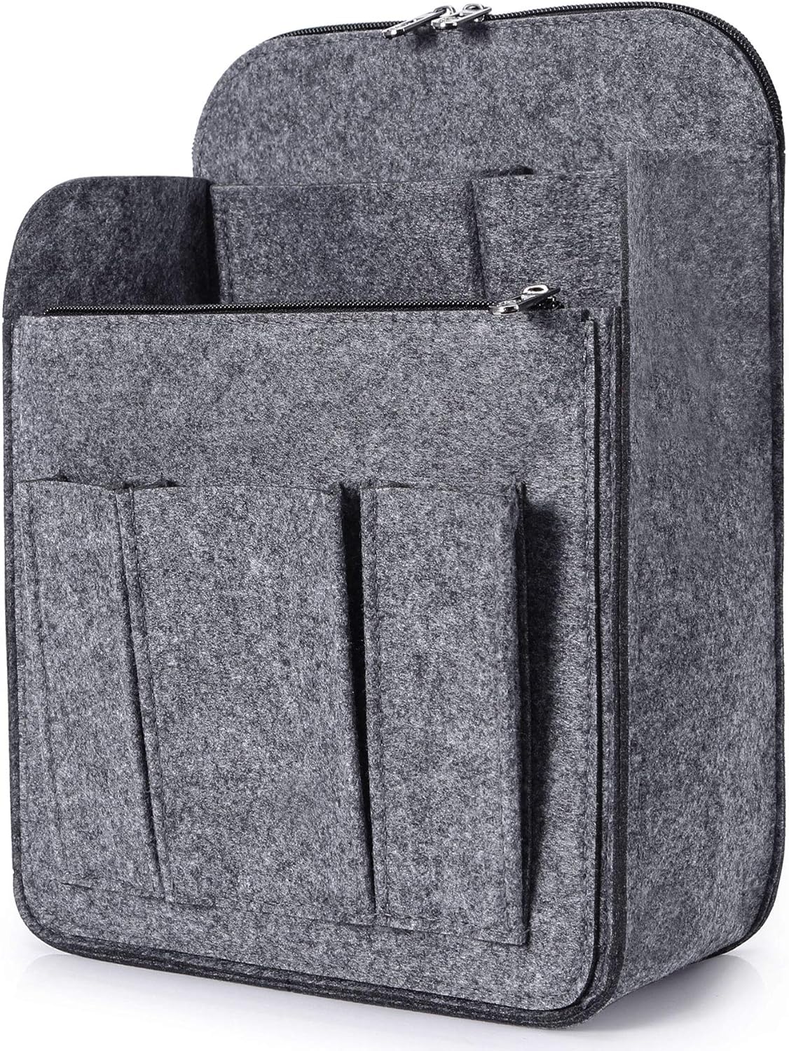 Felt Backpack Organizer Insert for Women and Men, Large Travel Rucksack Insert with High Capacity, Lightweight Bag Organizer with Zipper Pockets