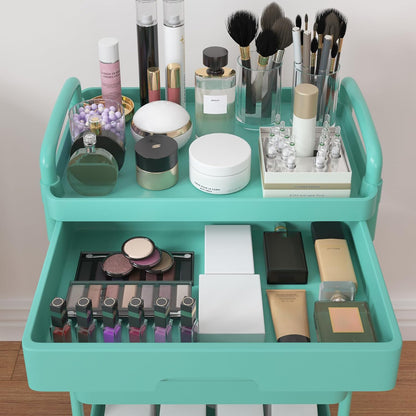 5-Tier Utility Cart with Drawer & Wheels, Storage for Home,Office