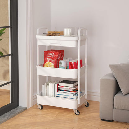 5-Tier Utility Cart with Drawer & Wheels, Storage for Home,Office