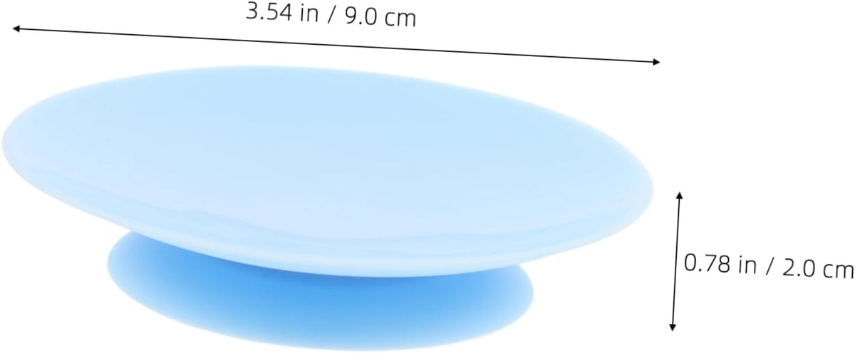 5pcs Silicone Suction Plate Double-Sided Suction Cups for Non-Slip Tableware and Easy to Clean Utensil Rest Pads for Boy Girl and Seniors for Home Dining