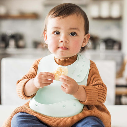 Unisex Baby Silicone Scoop Bib