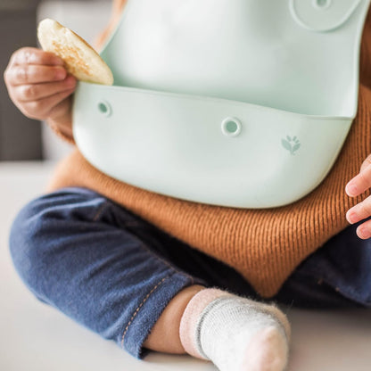Unisex Baby Silicone Scoop Bib