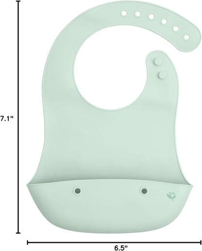 Unisex Baby Silicone Scoop Bib