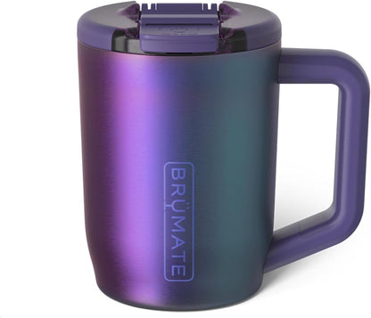 Müv - 15oz 100% Leak Proof Insulated Coffee Mug with Handle & Lid - Stainless Steel Coffee Travel Mug - Double Walled Coffee Cup (Glacier)