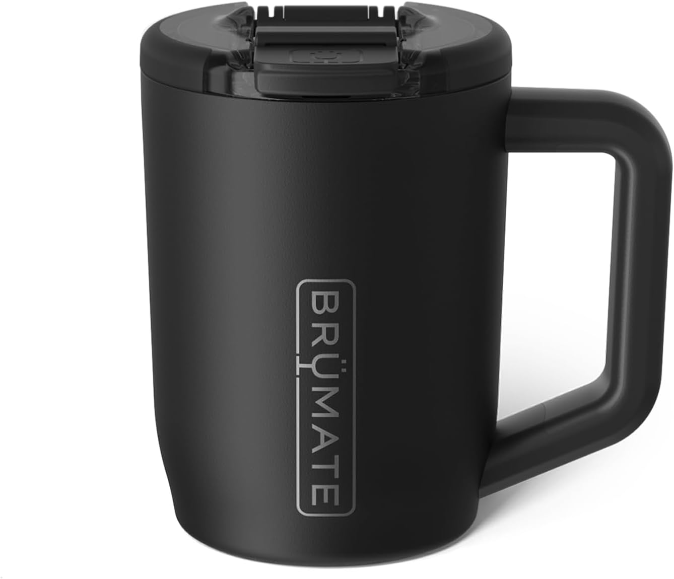 Müv - 15oz 100% Leak Proof Insulated Coffee Mug with Handle & Lid - Stainless Steel Coffee Travel Mug - Double Walled Coffee Cup (Glacier)