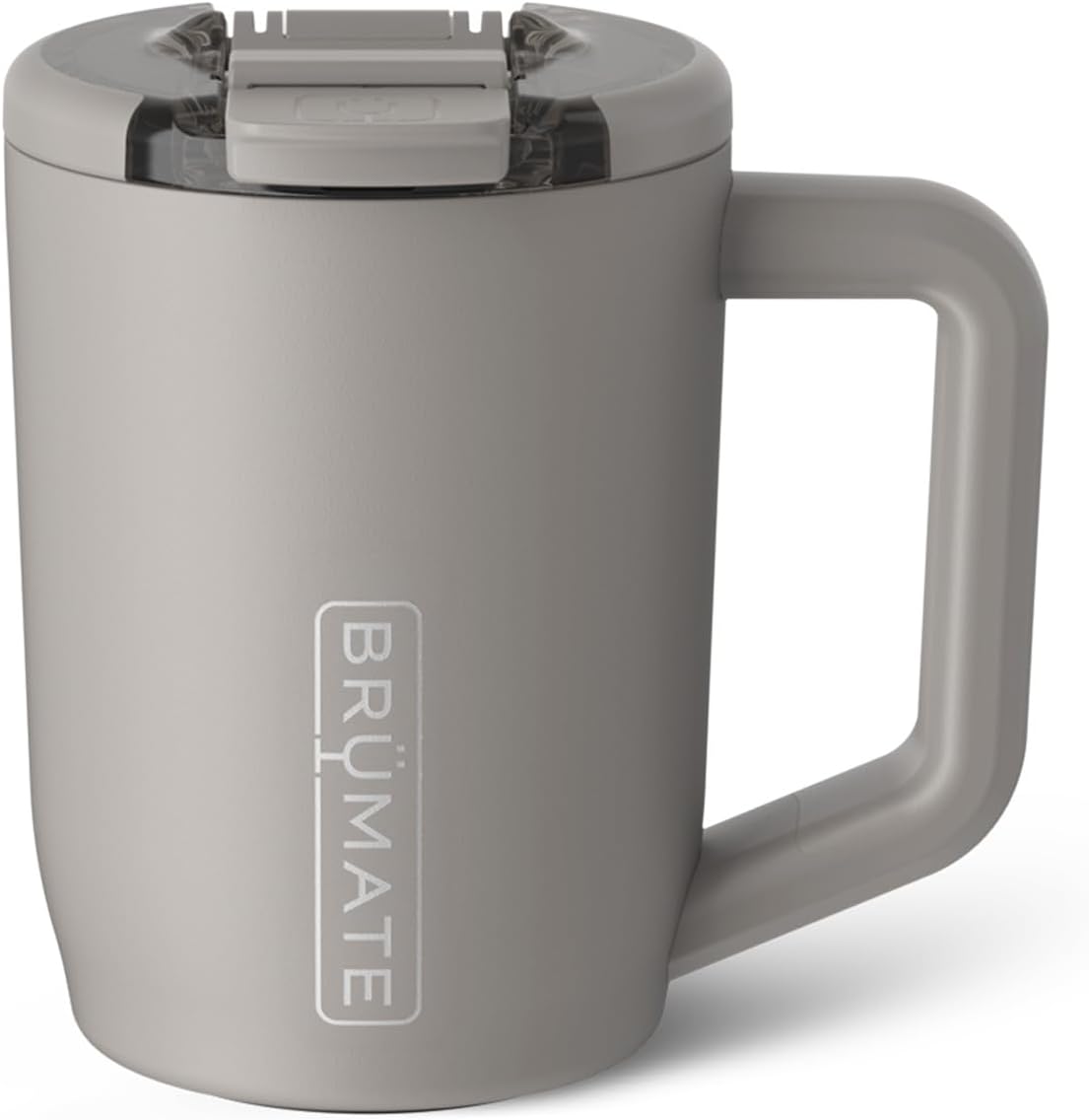 Müv - 15oz 100% Leak Proof Insulated Coffee Mug with Handle & Lid - Stainless Steel Coffee Travel Mug - Double Walled Coffee Cup (Glacier)