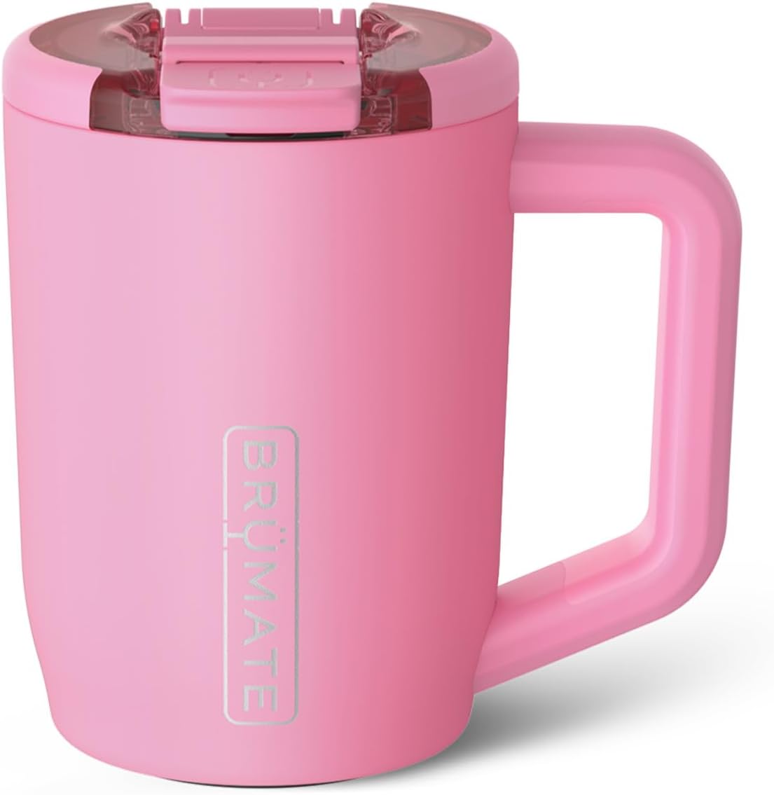 Müv - 15oz 100% Leak Proof Insulated Coffee Mug with Handle & Lid - Stainless Steel Coffee Travel Mug - Double Walled Coffee Cup (Glacier)