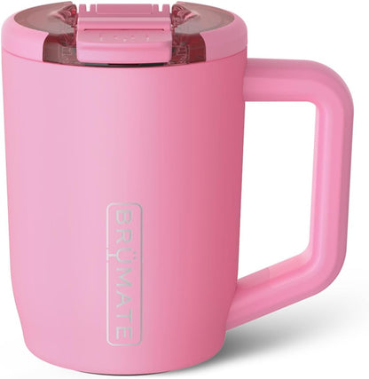 Müv - 15oz 100% Leak Proof Insulated Coffee Mug with Handle & Lid - Stainless Steel Coffee Travel Mug - Double Walled Coffee Cup (Glacier)