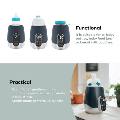 Duo Smart Bottle Warmer - 2-in-1 Car and Home, Fast, Programmable, and Portable for Breastmilk or Baby Formula (Multi-Purpose and Universal)