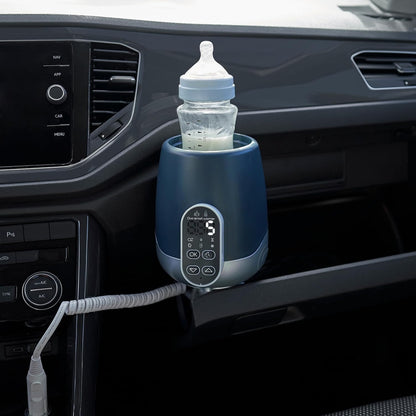 Duo Smart Bottle Warmer - 2-in-1 Car and Home, Fast, Programmable, and Portable for Breastmilk or Baby Formula (Multi-Purpose and Universal)