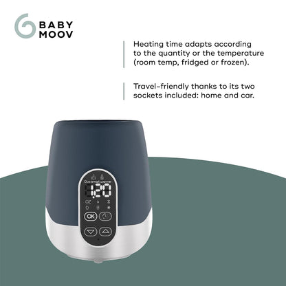 Duo Smart Bottle Warmer - 2-in-1 Car and Home, Fast, Programmable, and Portable for Breastmilk or Baby Formula (Multi-Purpose and Universal)