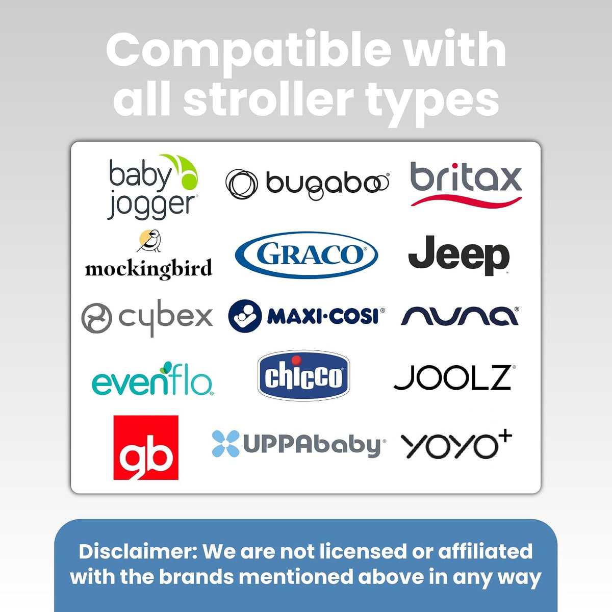 Stroller Tray with Cup Holder & Phone Mount, 360° Rotation