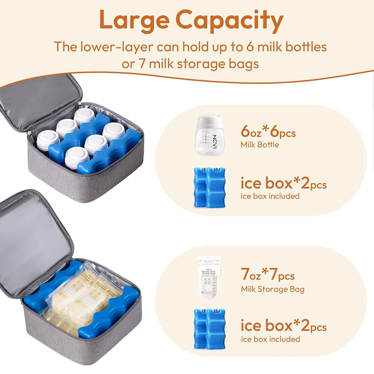 pump backpack for Spectra S1/S2,insulated cooler bag with ice