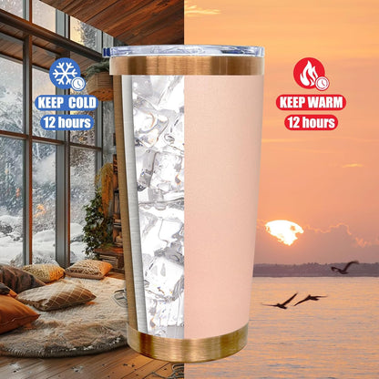 20 oz Tumbler Bulk Stainless Steel Tumblers with Lids and Straws Black | Double Wall Vacuum Insulated, Travel Coffee Mug, Powder Coated, Laser Engrave, Keep Drinks Cold & Hot, Leakproof, 1Pack