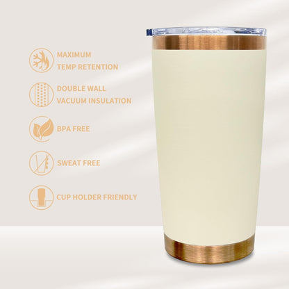 20 oz Tumbler Bulk Stainless Steel Tumblers with Lids and Straws Black | Double Wall Vacuum Insulated, Travel Coffee Mug, Powder Coated, Laser Engrave, Keep Drinks Cold & Hot, Leakproof, 1Pack