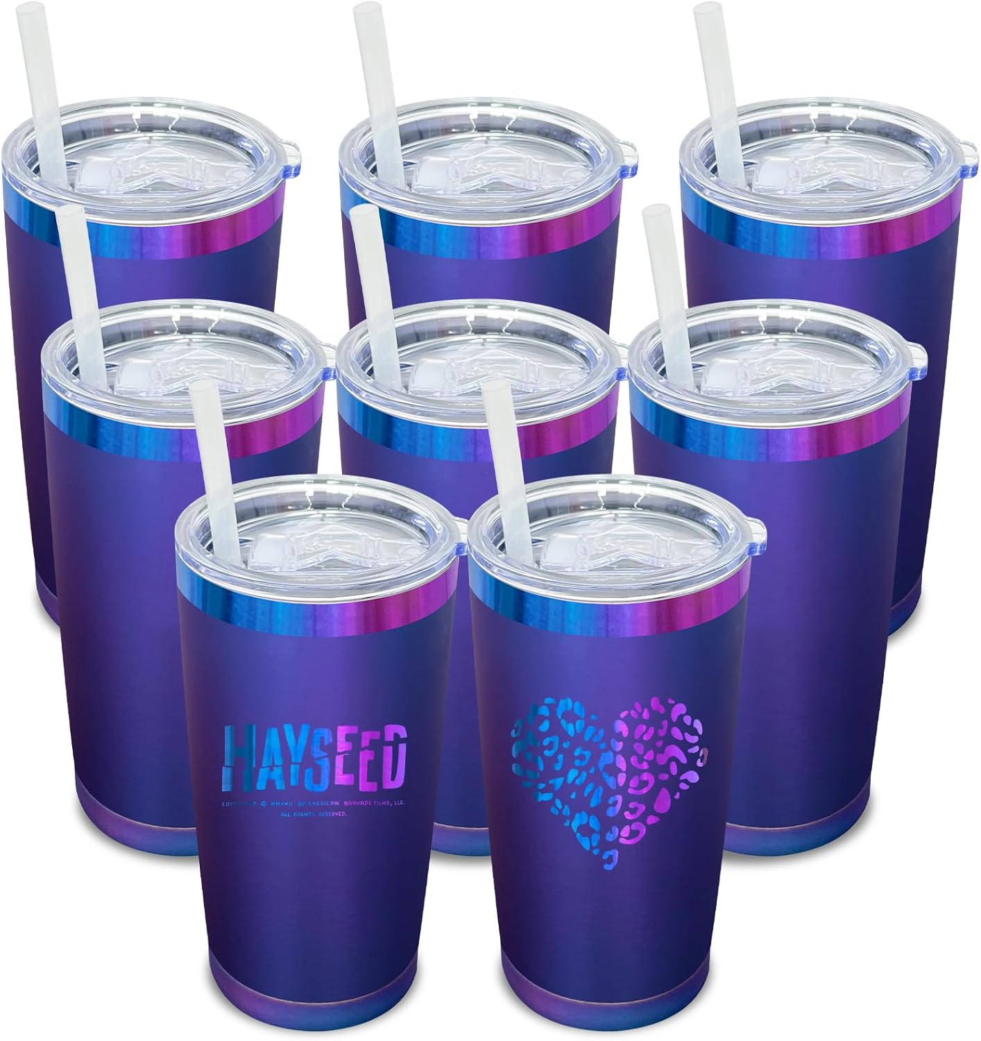 20 oz Tumbler Bulk Stainless Steel Tumblers with Lids and Straws Black | Double Wall Vacuum Insulated, Travel Coffee Mug, Powder Coated, Laser Engrave, Keep Drinks Cold & Hot, Leakproof, 1Pack