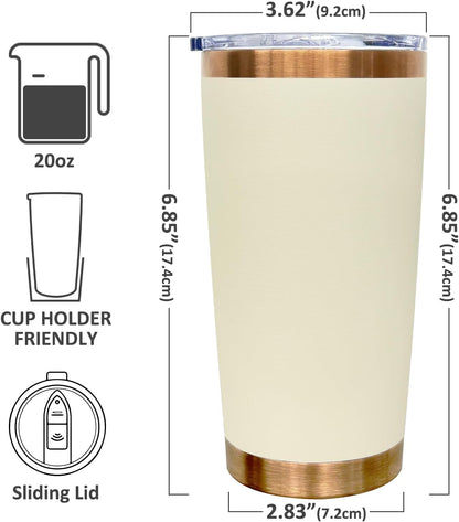20 oz Tumbler Bulk Stainless Steel Tumblers with Lids and Straws Black | Double Wall Vacuum Insulated, Travel Coffee Mug, Powder Coated, Laser Engrave, Keep Drinks Cold & Hot, Leakproof, 1Pack