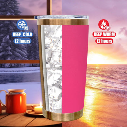 20 oz Tumbler Bulk Stainless Steel Tumblers with Lids and Straws Black | Double Wall Vacuum Insulated, Travel Coffee Mug, Powder Coated, Laser Engrave, Keep Drinks Cold & Hot, Leakproof, 1Pack