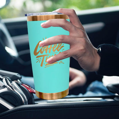 20 oz Tumbler Bulk Stainless Steel Tumblers with Lids and Straws Black | Double Wall Vacuum Insulated, Travel Coffee Mug, Powder Coated, Laser Engrave, Keep Drinks Cold & Hot, Leakproof, 1Pack