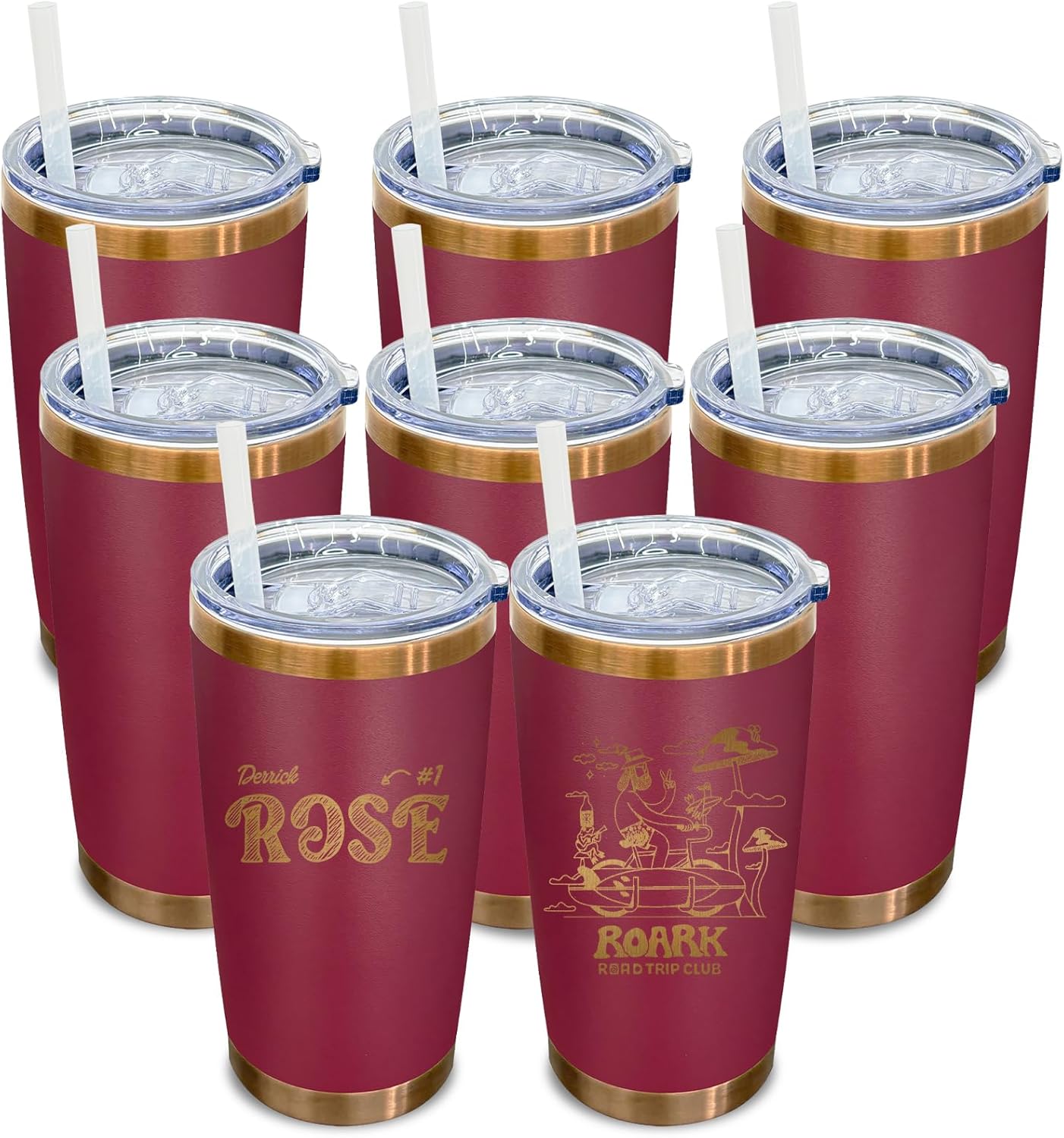 20 oz Tumbler Bulk Stainless Steel Tumblers with Lids and Straws Black | Double Wall Vacuum Insulated, Travel Coffee Mug, Powder Coated, Laser Engrave, Keep Drinks Cold & Hot, Leakproof, 1Pack