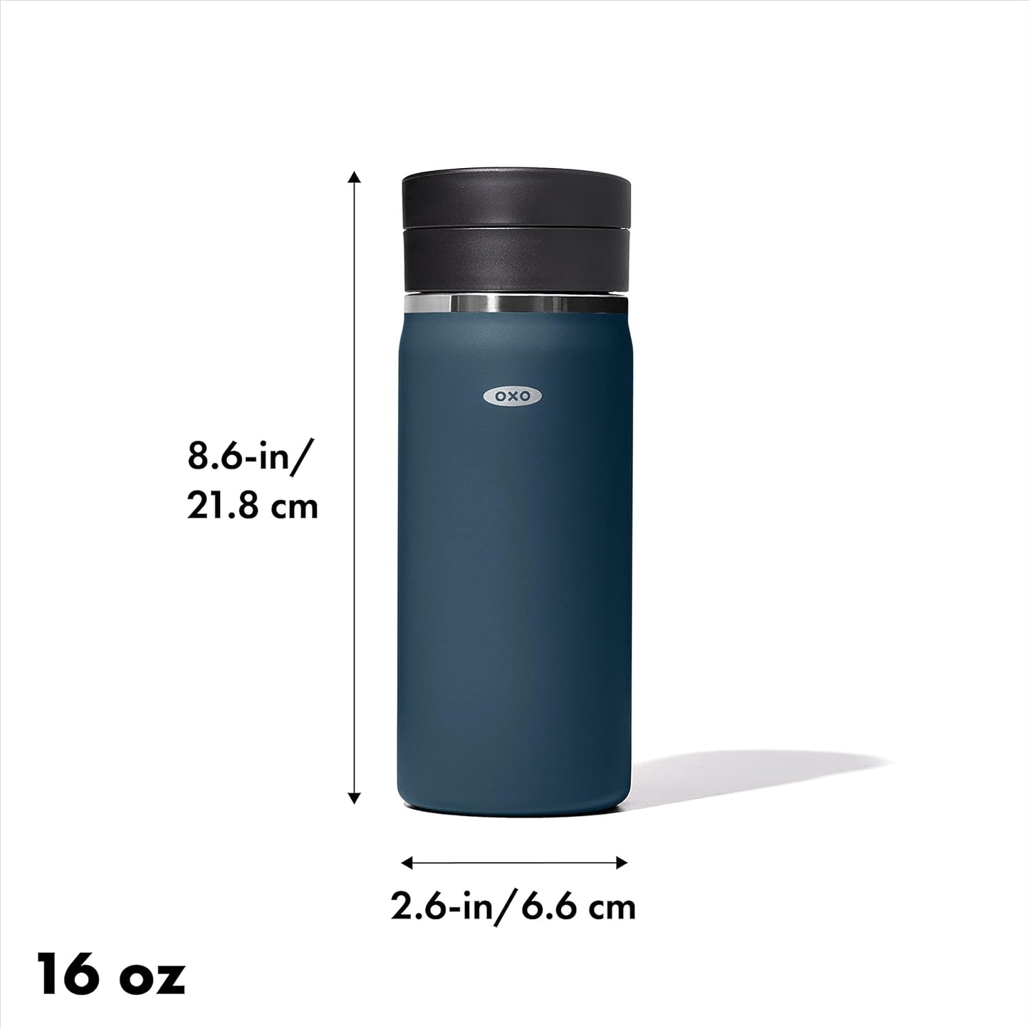 Good Grips 16oz Travel Coffee Mug With Leakproof SimplyClean™ Lid - Dark Cobalt