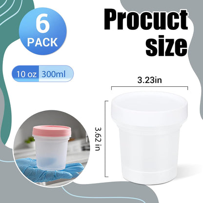 Food Storage Containers, 12 Pack 4 oz Freezer Storage Containers with Twist Top Lids, Leakproof, BPA Free, Microwave & Dishwasher Safe Takeout Container - Ideal for Soup and More